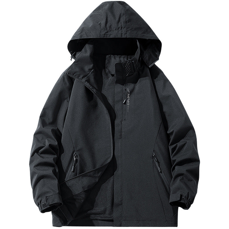 Unisex Outdoor-Windjacke mit Kapuze