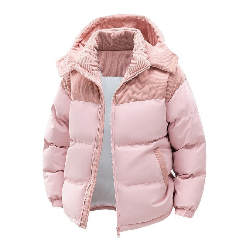 Warme Herren-Pufferjacke mit Kapuze