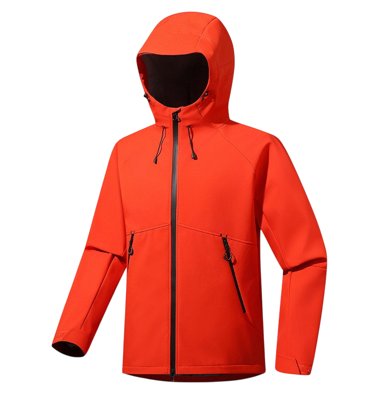 Unisex Softshelljacke mit abnehmbarer Kapuze