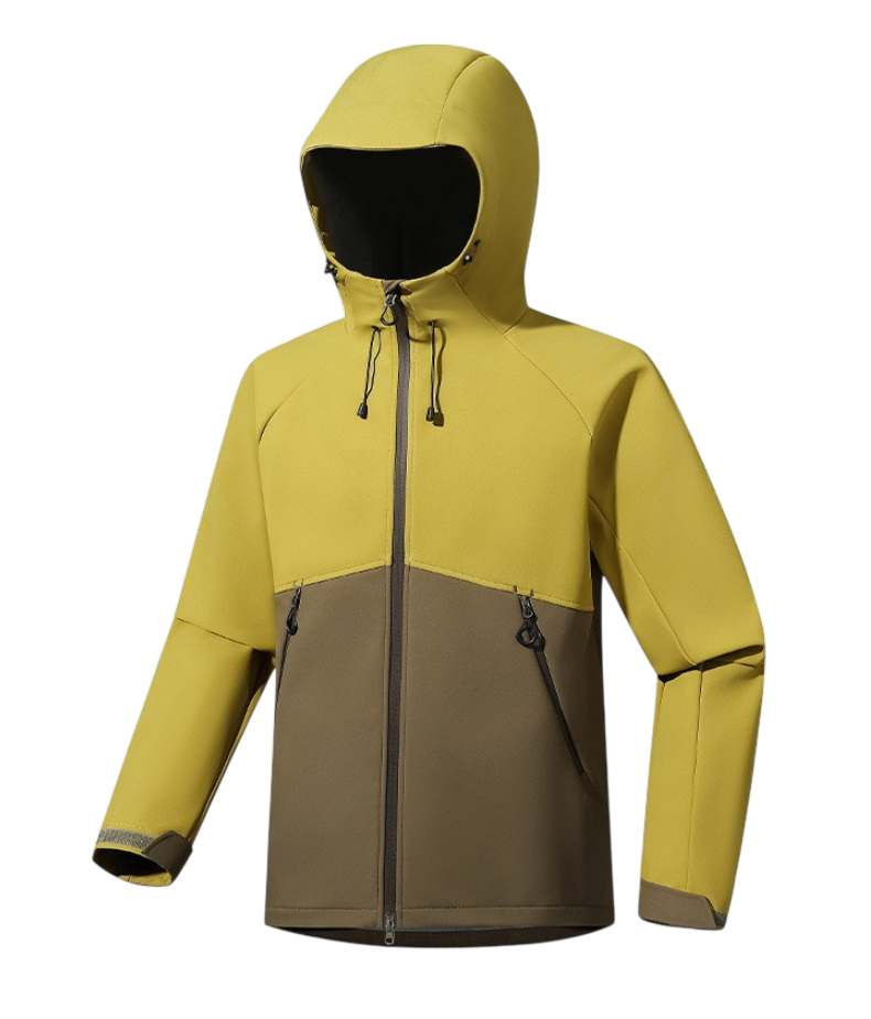Unisex Softshelljacke mit abnehmbarer Kapuze