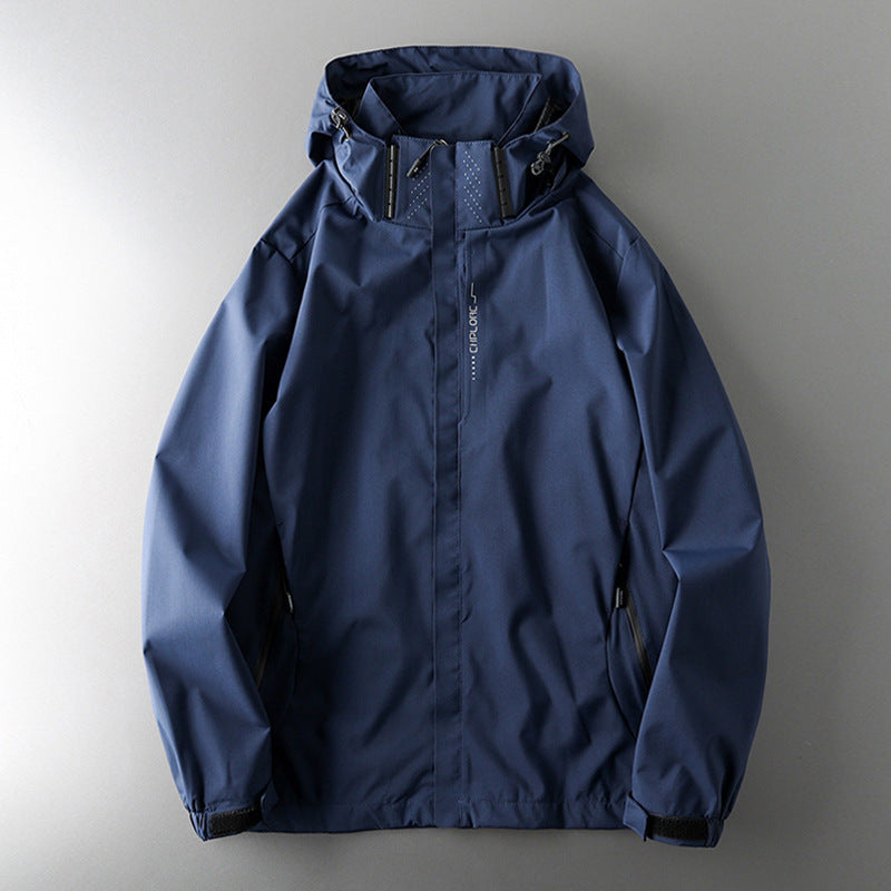 Unisex Outdoor-Windjacke mit Kapuze
