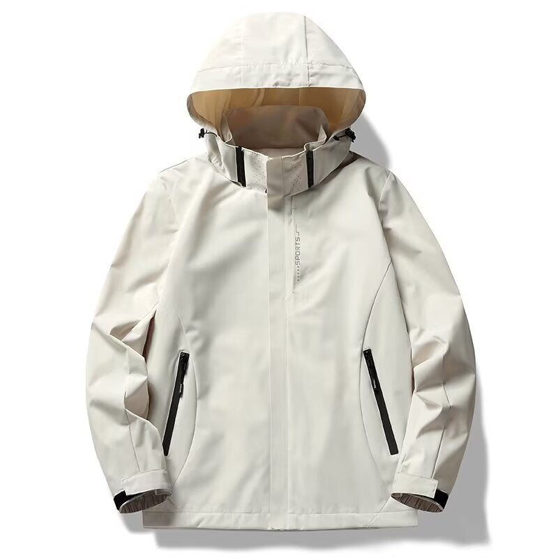Unisex Outdoor-Windjacke mit Kapuze