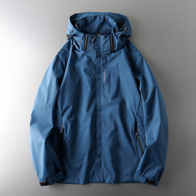 Unisex Outdoor-Windjacke mit Kapuze