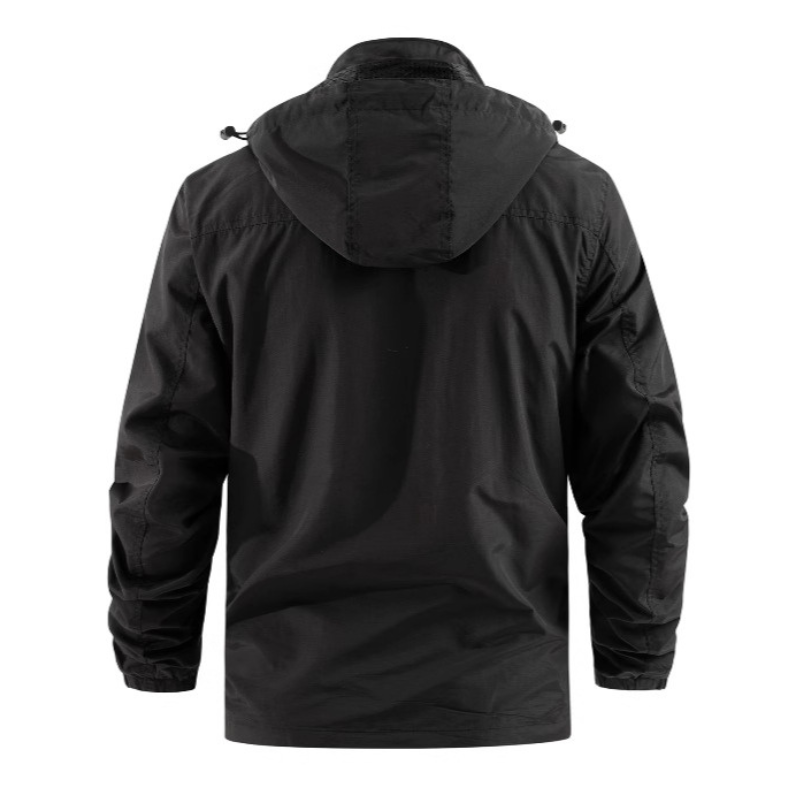 Herren Outdoor-Übergangsjacke mit abnehmbarer Kapuze