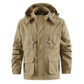 Herren Outdoor-Übergangsjacke mit abnehmbarer Kapuze