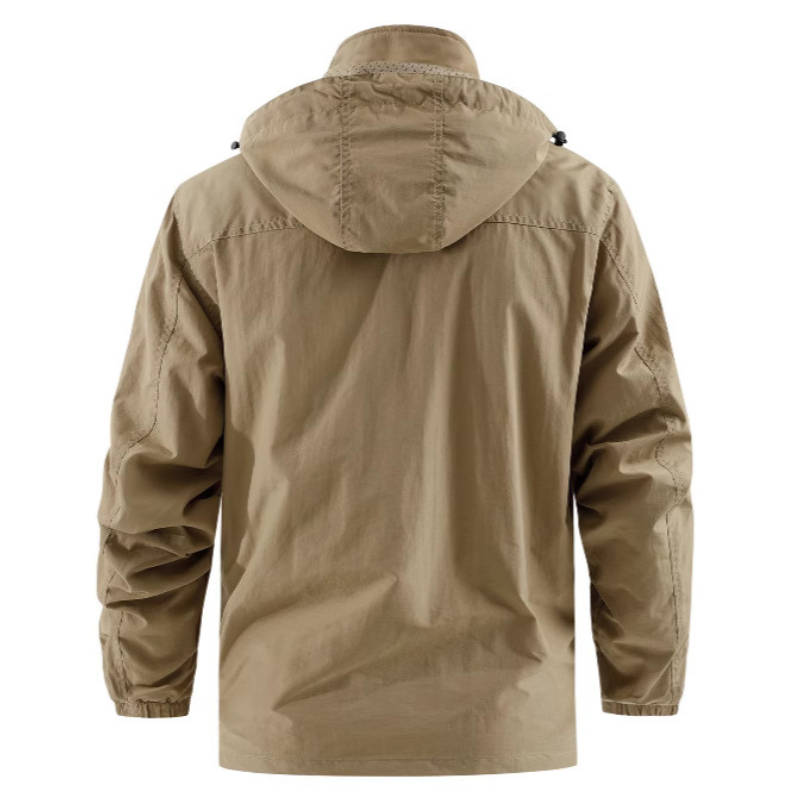 Herren Outdoor-Übergangsjacke mit abnehmbarer Kapuze