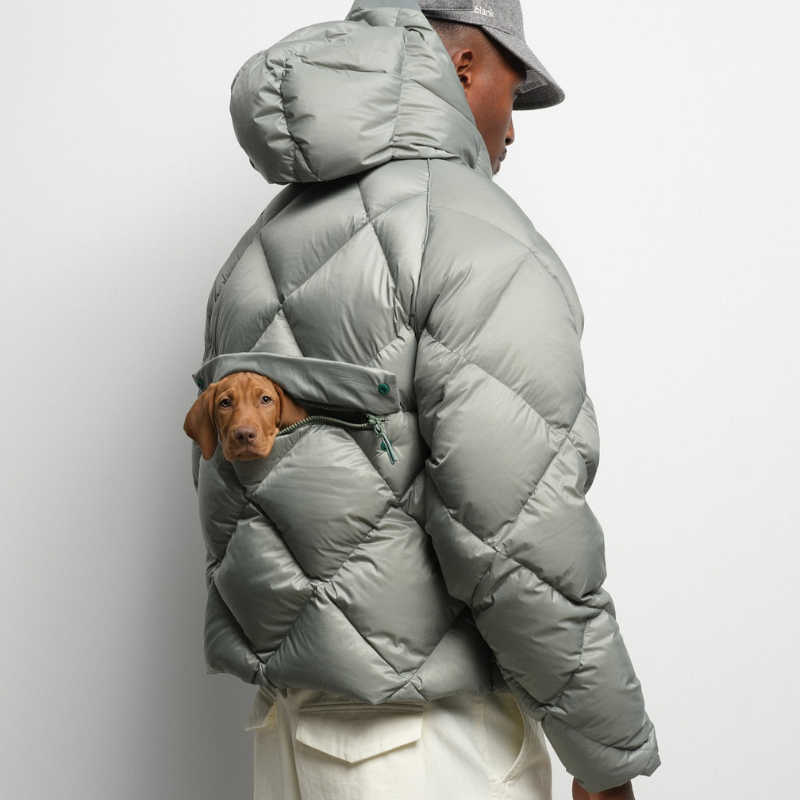 Unisex-Pufferjacke mit Kapuze