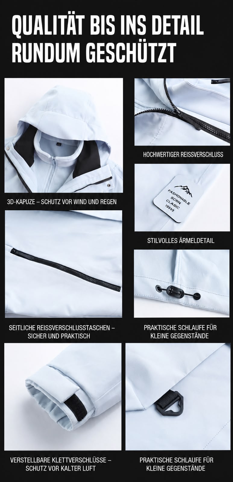 3-in-1 Outdoorjacke mit herausnehmbarer Fleeceweste