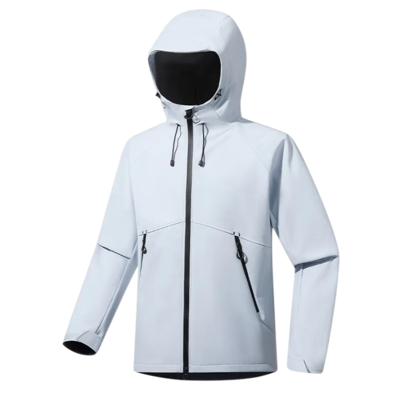 Unisex Softshelljacke mit abnehmbarer Kapuze
