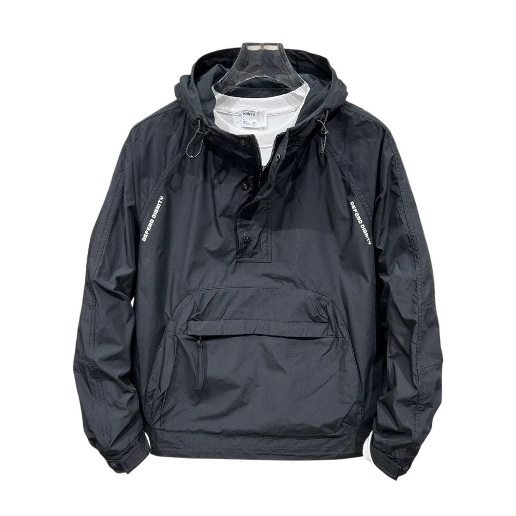 Wasserfeste Herrenjacke mit Kapuze