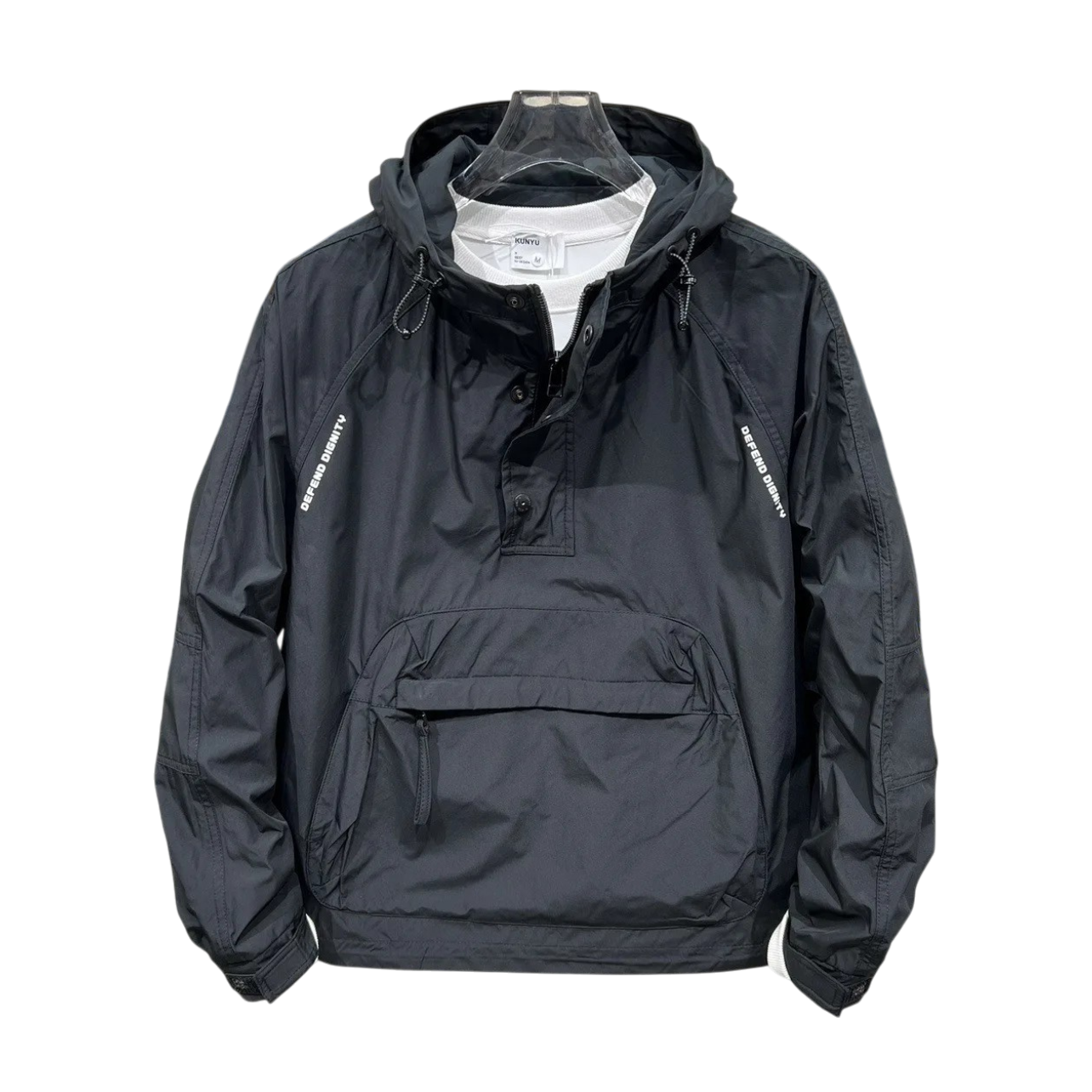 Wasserfeste Herrenjacke mit Kapuze