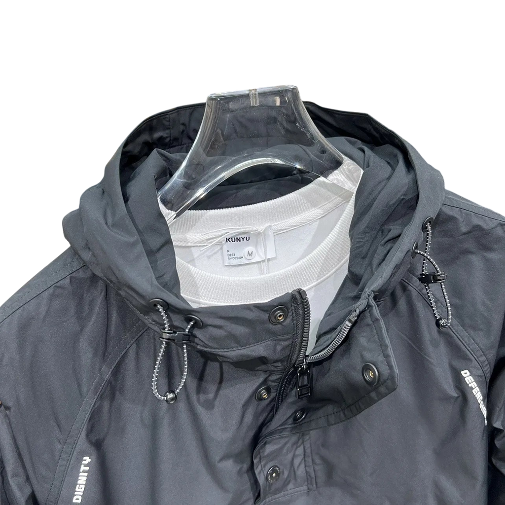 Wasserfeste Herrenjacke mit Kapuze