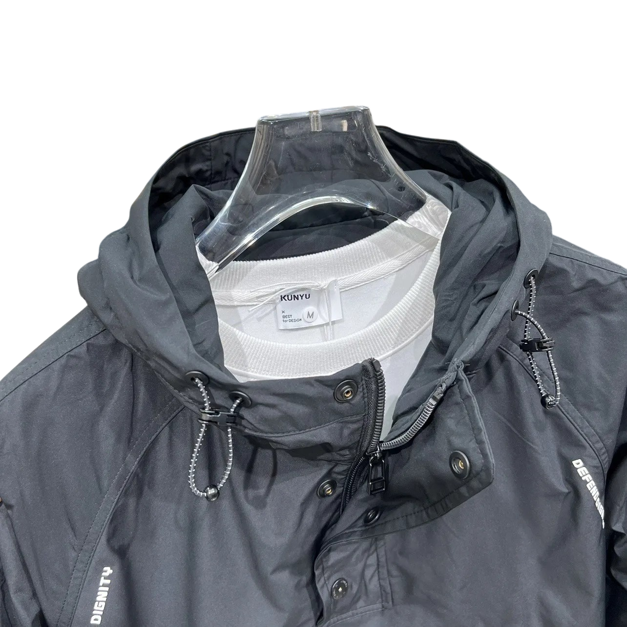 Wasserfeste Herrenjacke mit Kapuze