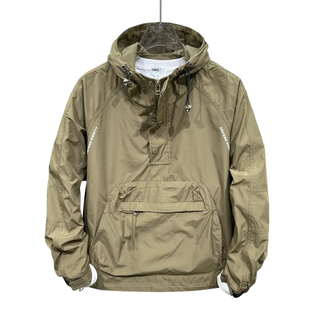 Wasserfeste Herrenjacke mit Kapuze